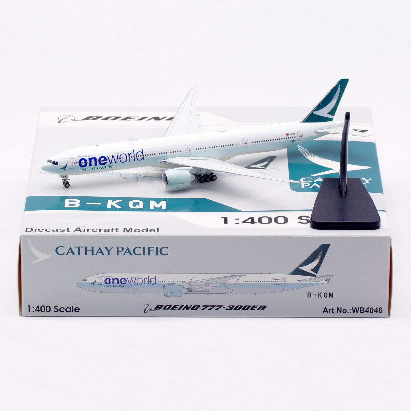 1/400 Cathay Pacific B777-300ER B-KQM WB4046 - cover